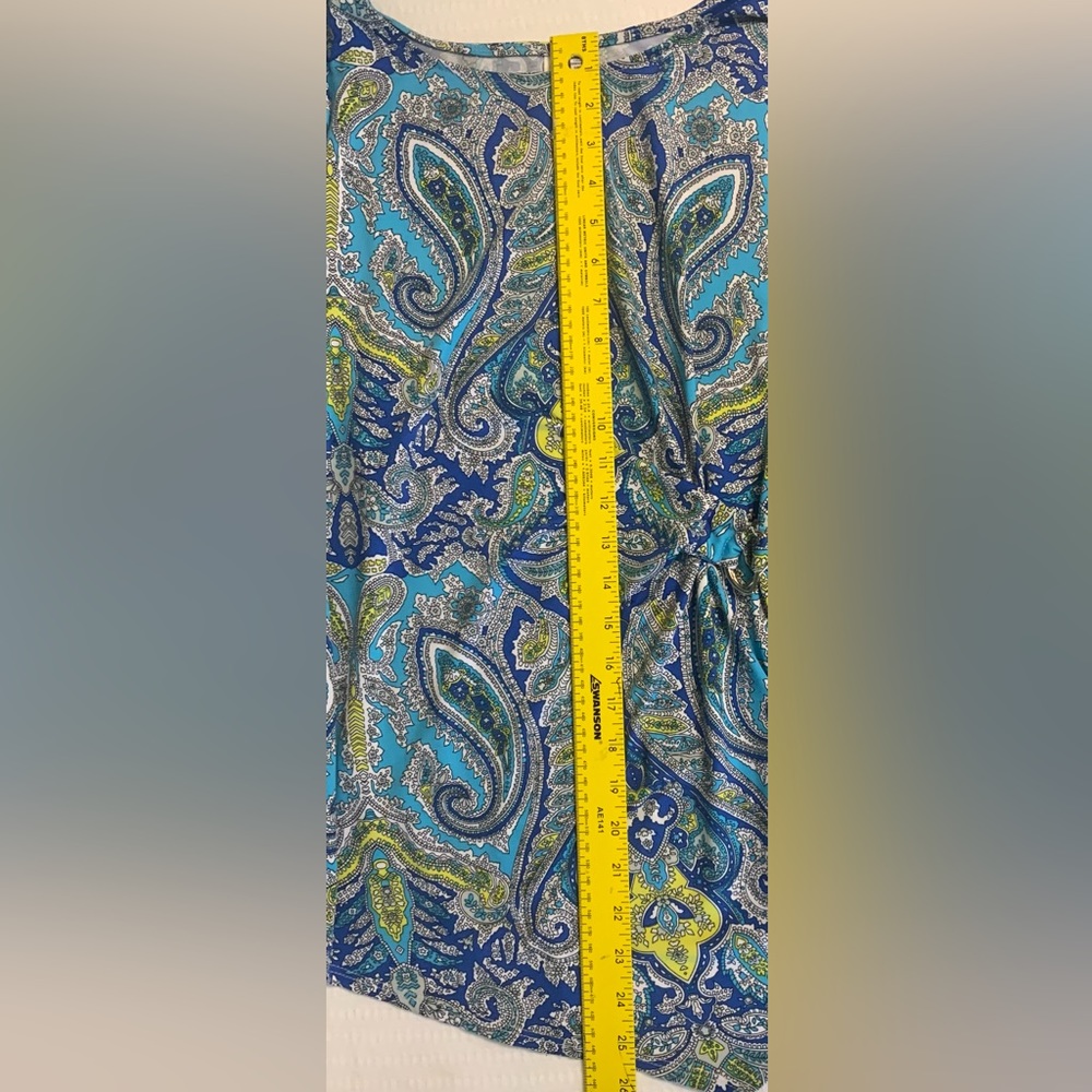 Sold…Jules & Leopoldo Matching Paisley Printed Skirt & Blouse. - Picture 7 of 9